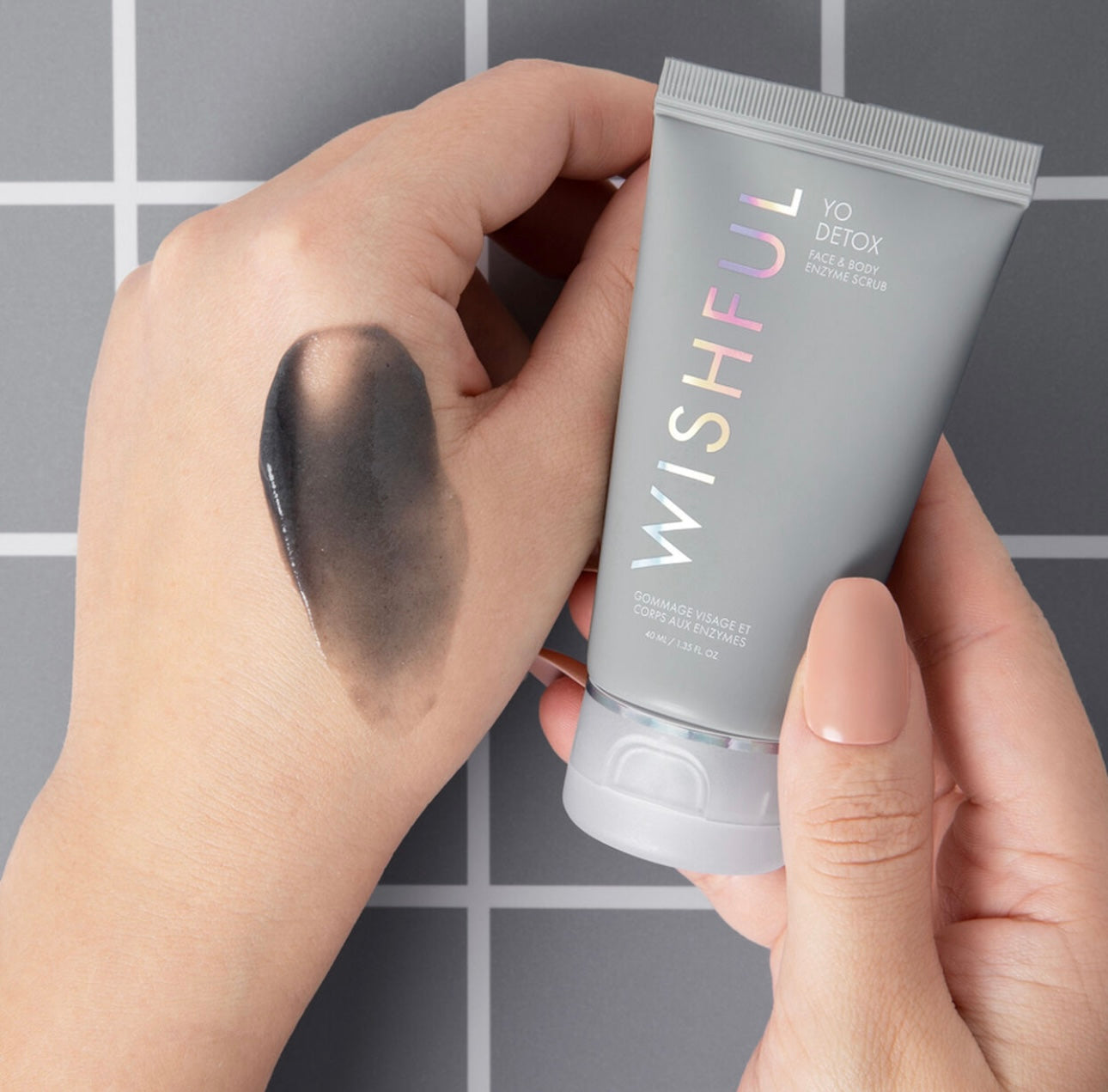 Yo Detox Charcoal Face & Body Enzyme Scrub