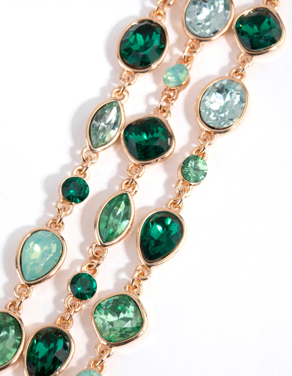 Green Marquise Mix Stone Bracelet