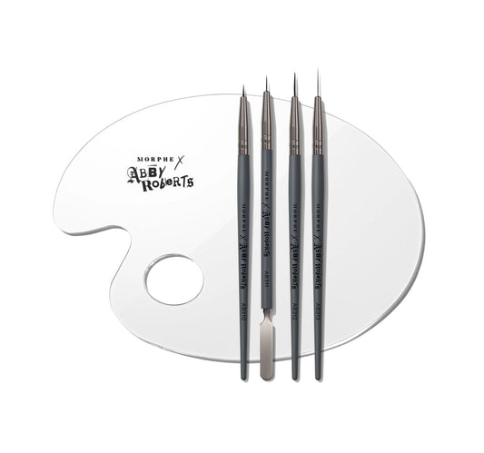 The Artcasts 5-Piece Artist’s Detail Brush & Mixing Palette Set