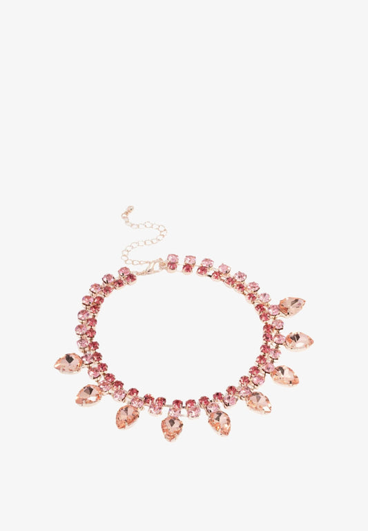 Rose Gold Drop Statement Choker